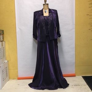 KM Collections by Milla Bell Dress with Coat